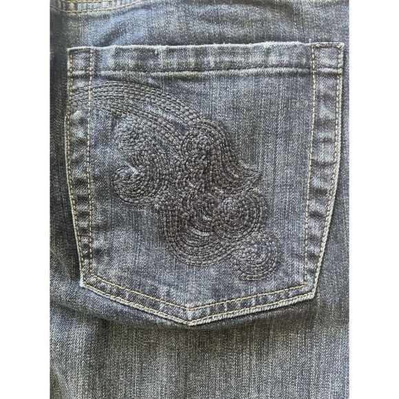 Christopher Webb Women’s Jeans 14/32  Dark Blue Straight Leg Embroidered - Picture 9 of 9